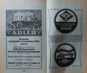 Preview: "Deutsche Automobil-Ausstellung" 1925 Automobile-Exhibition-Catalog Berlin (8896)